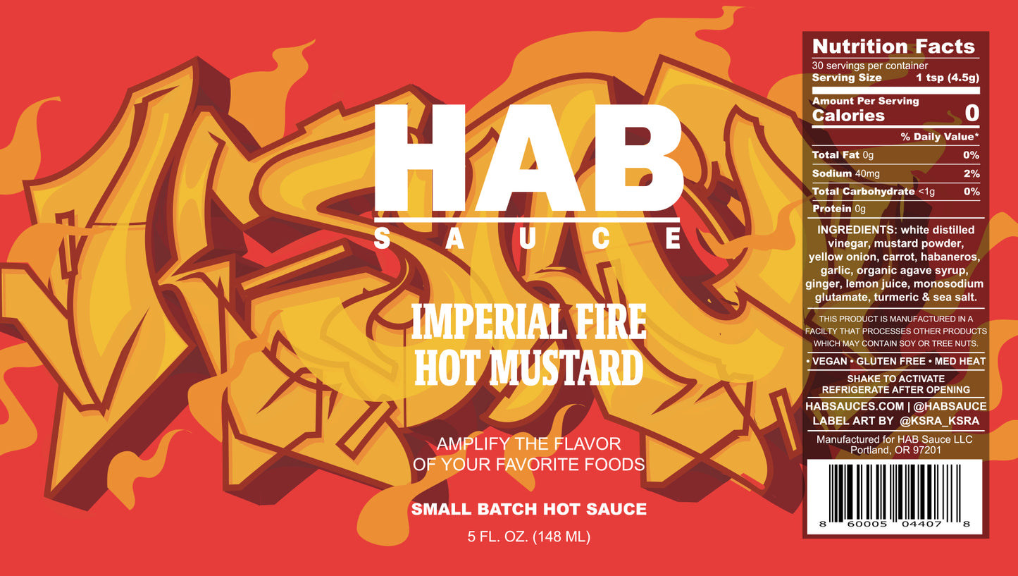 Imperial Fire Hot Mustard - 5 oz.