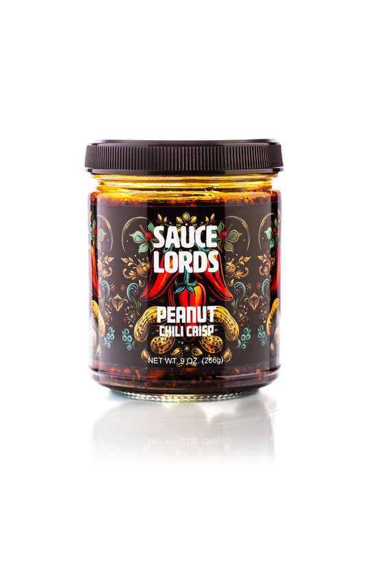 Peanut Chili Crisp 9 oz. Sauce Lords Hot Sauce