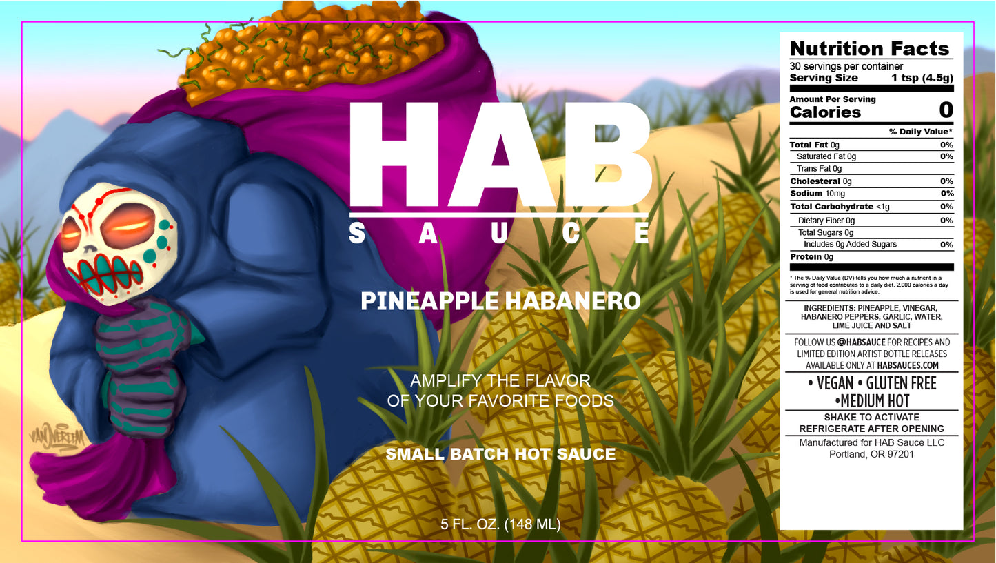 Pineapple Habanero 5 oz. bottle