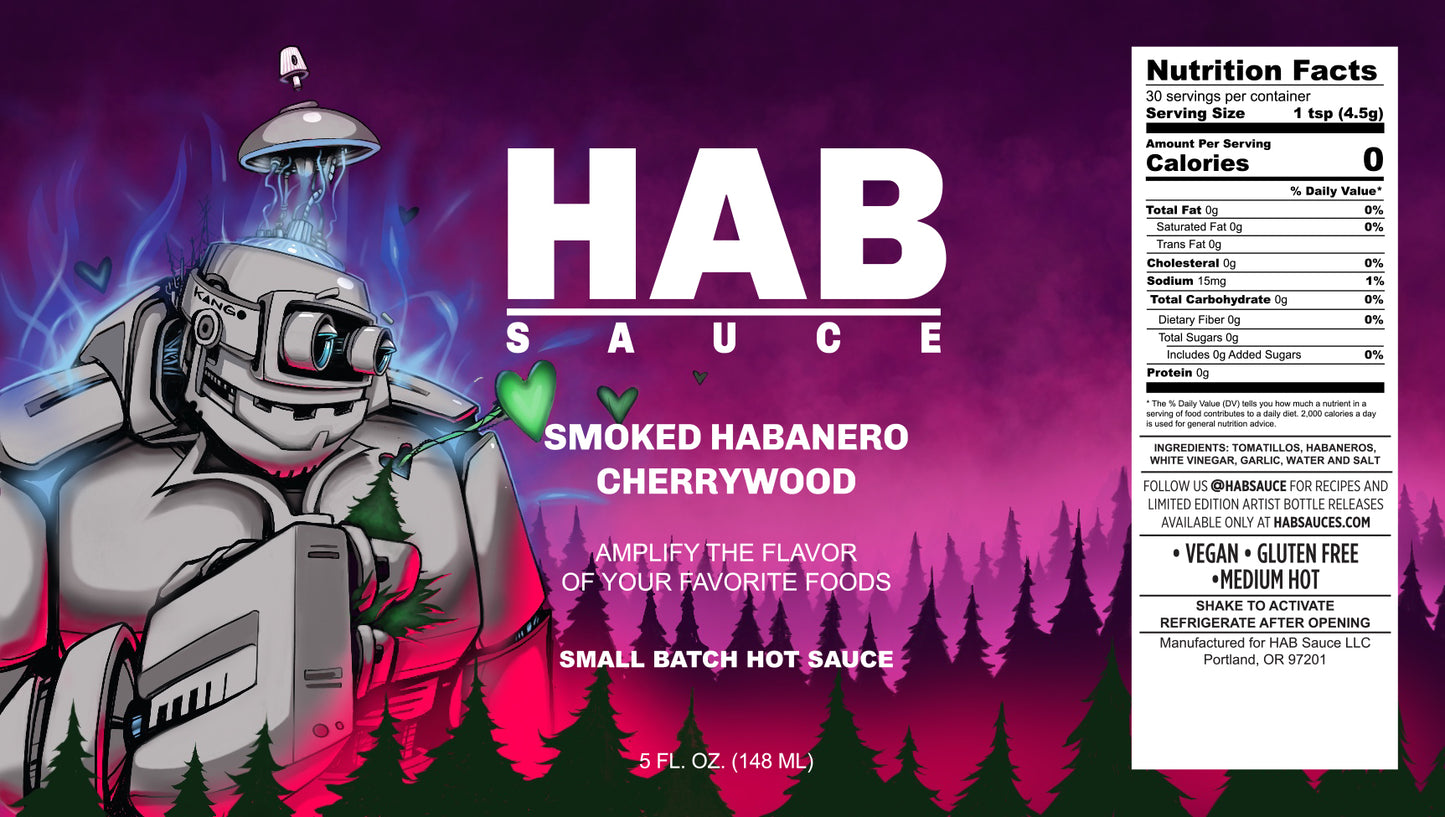 Smoked Cherrywood Habanero - Label by Kango
