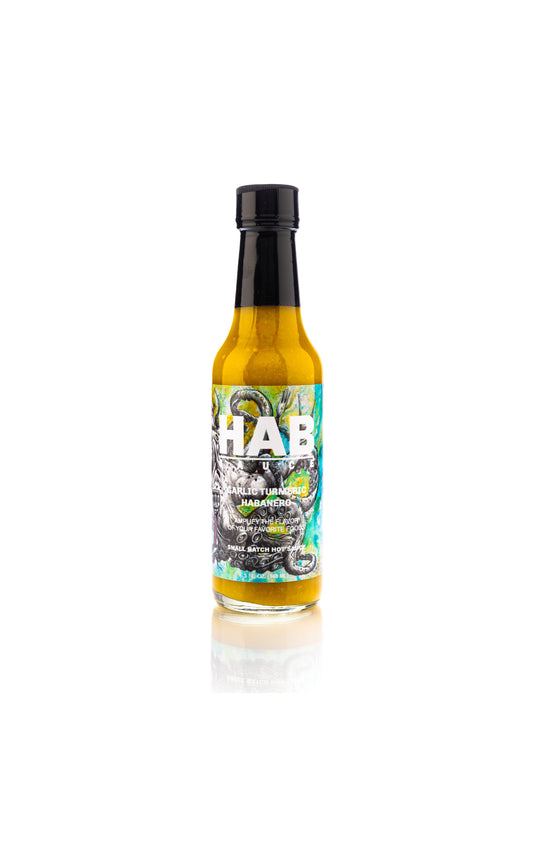 Garlic Turmeric Habanero Label by Tai Taeoalii