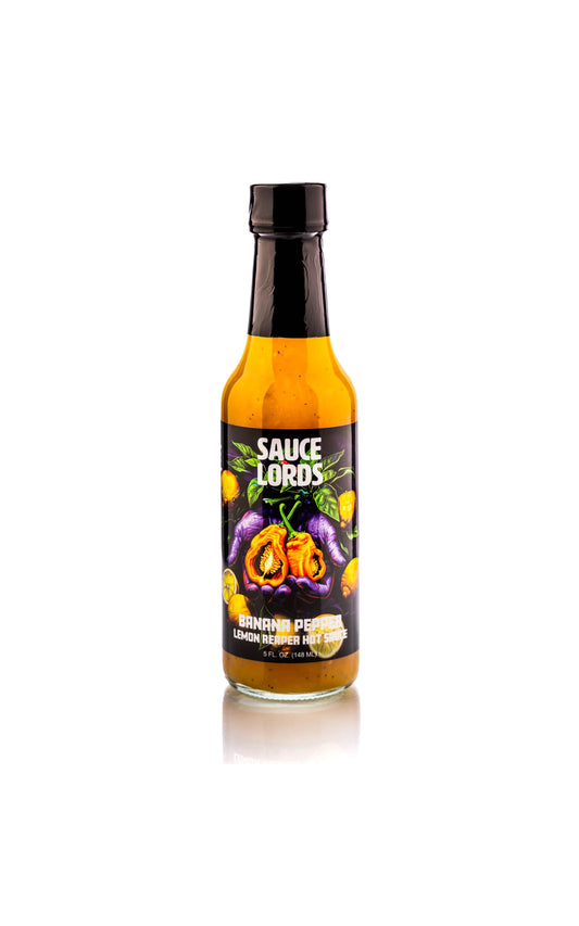 Banana Pepper Lemon Reaper Sauce Lords Hot Sauce
