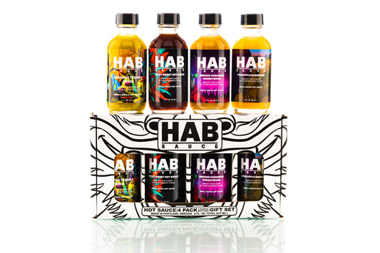 4-Pack 2 oz. HAB Sauce Hot Sauce Gift Set As Seen On The TODAY Show