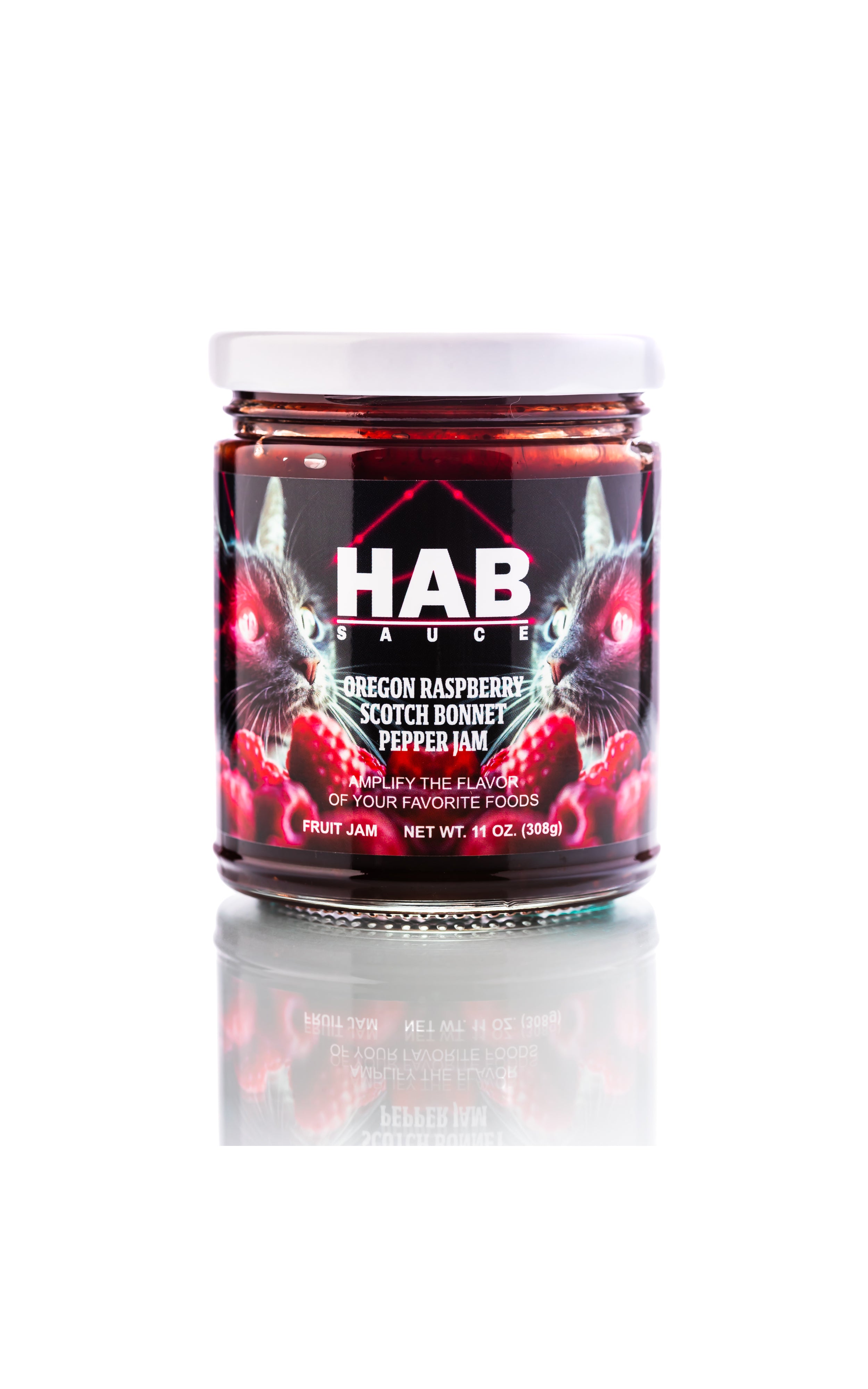 ◆ハーバリウム　180  カラフルパンジーの春bottle *.:。✿*゜ Oregon Raspberry Scotch Bonnet Pepper Jam - Label by Akses – HAB