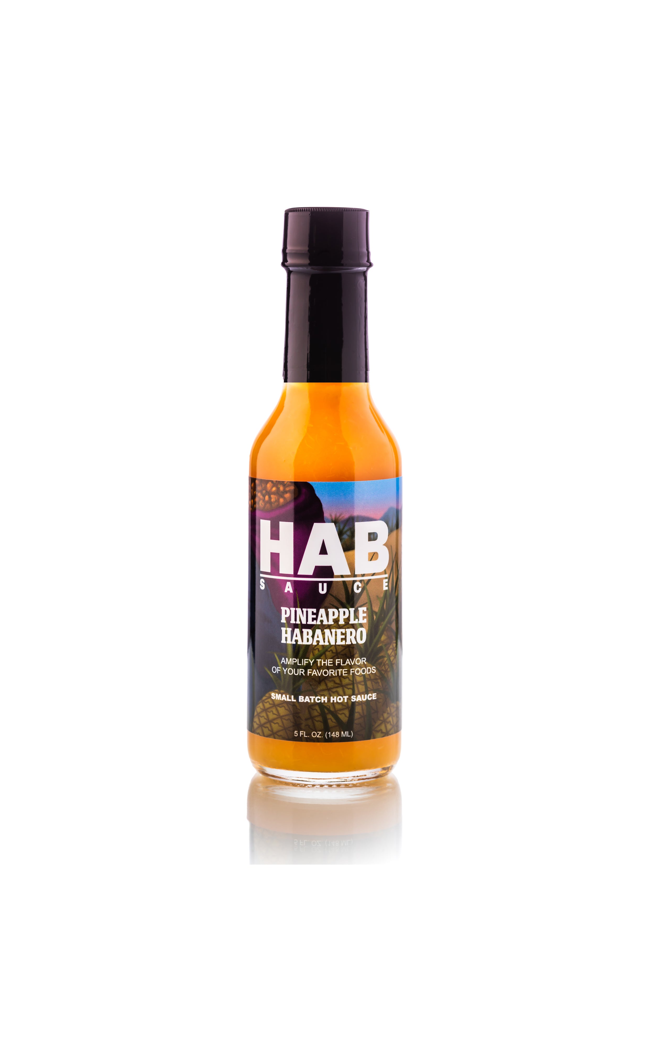Pineapple Habanero 5 oz. bottle – HAB Sauce - Small batch hot sauce